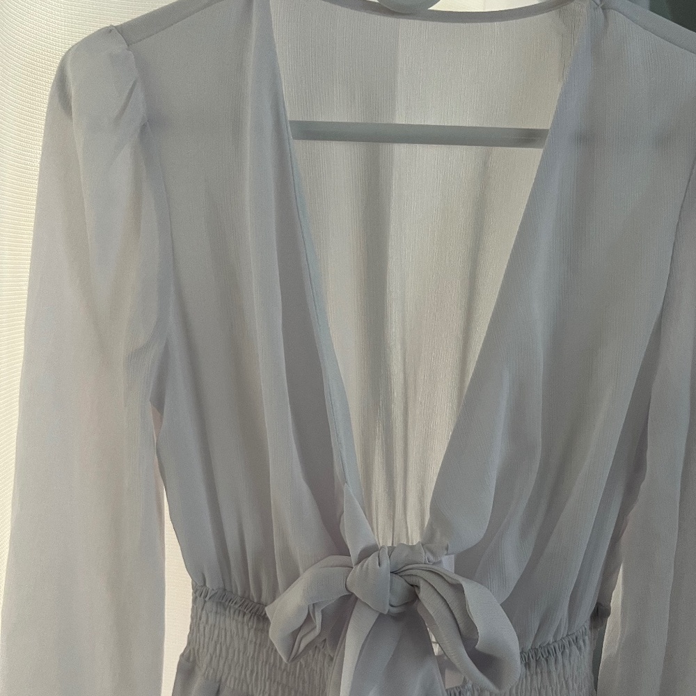 Super flowy, girly, white dress!